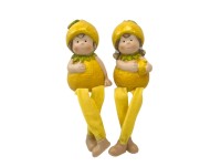 Boltze Sediaca dekoratívna figúrka Lemon, rôzne druhy, 18 cm, 1 ks