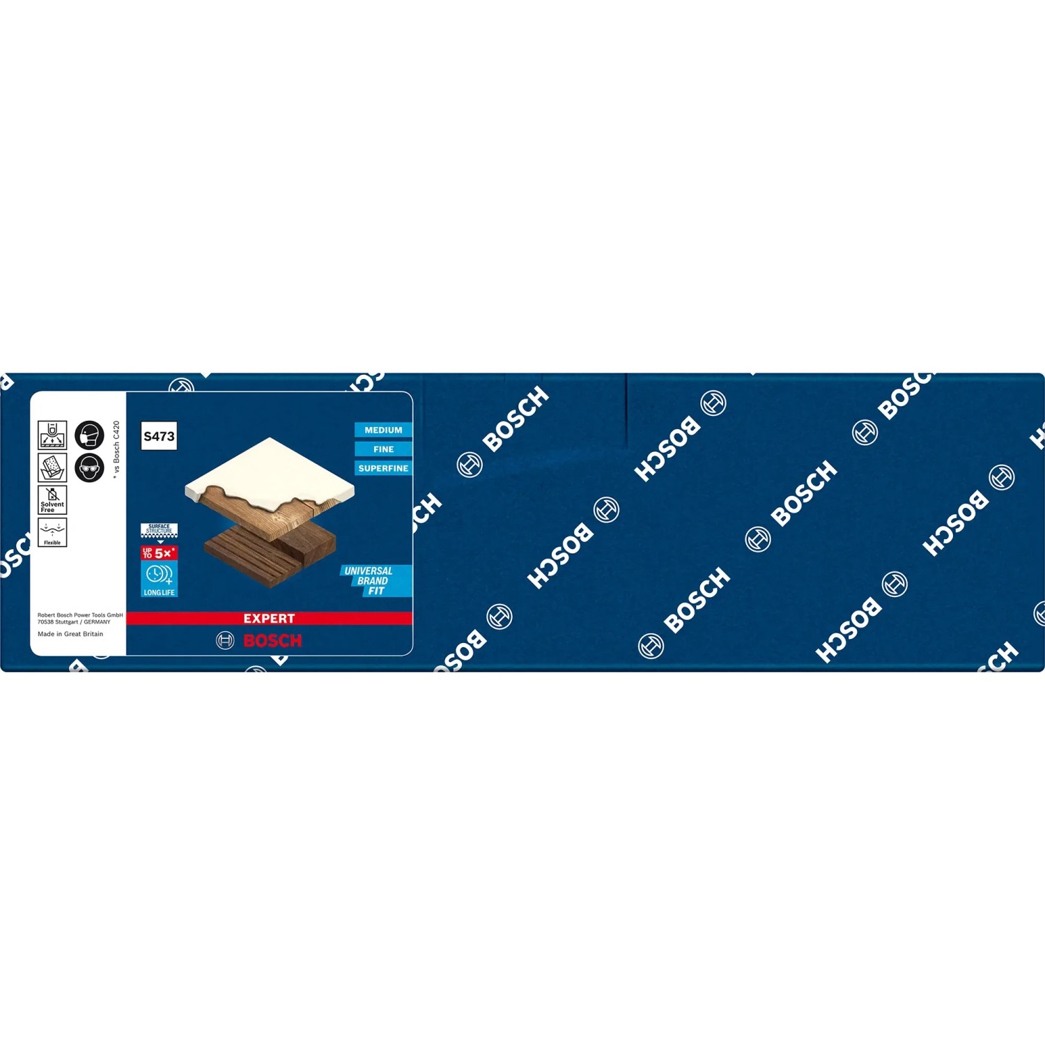 E-shop Bosch Štandardná brúsna podložka Expert S473, jemná, 98 x 120 x 13 mm