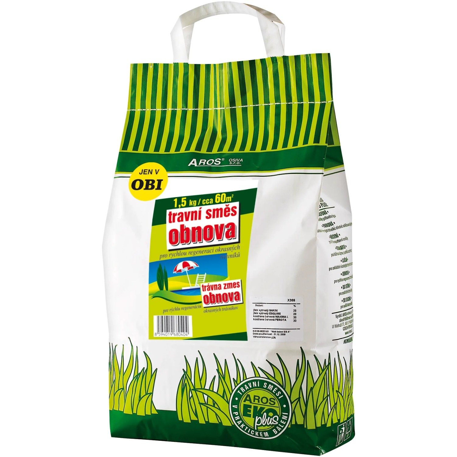 E-shop Aros Trávna zmes obnova 1,5 kg