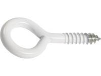 Oko so skrutkou bielo pozinkované 30 x 4 mm, 4 ks