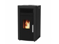 Alfa Plam Sporák peletový COMMO 12 ECO s výmenn., čierny, 12kW, 57 x 94 x 50 cm