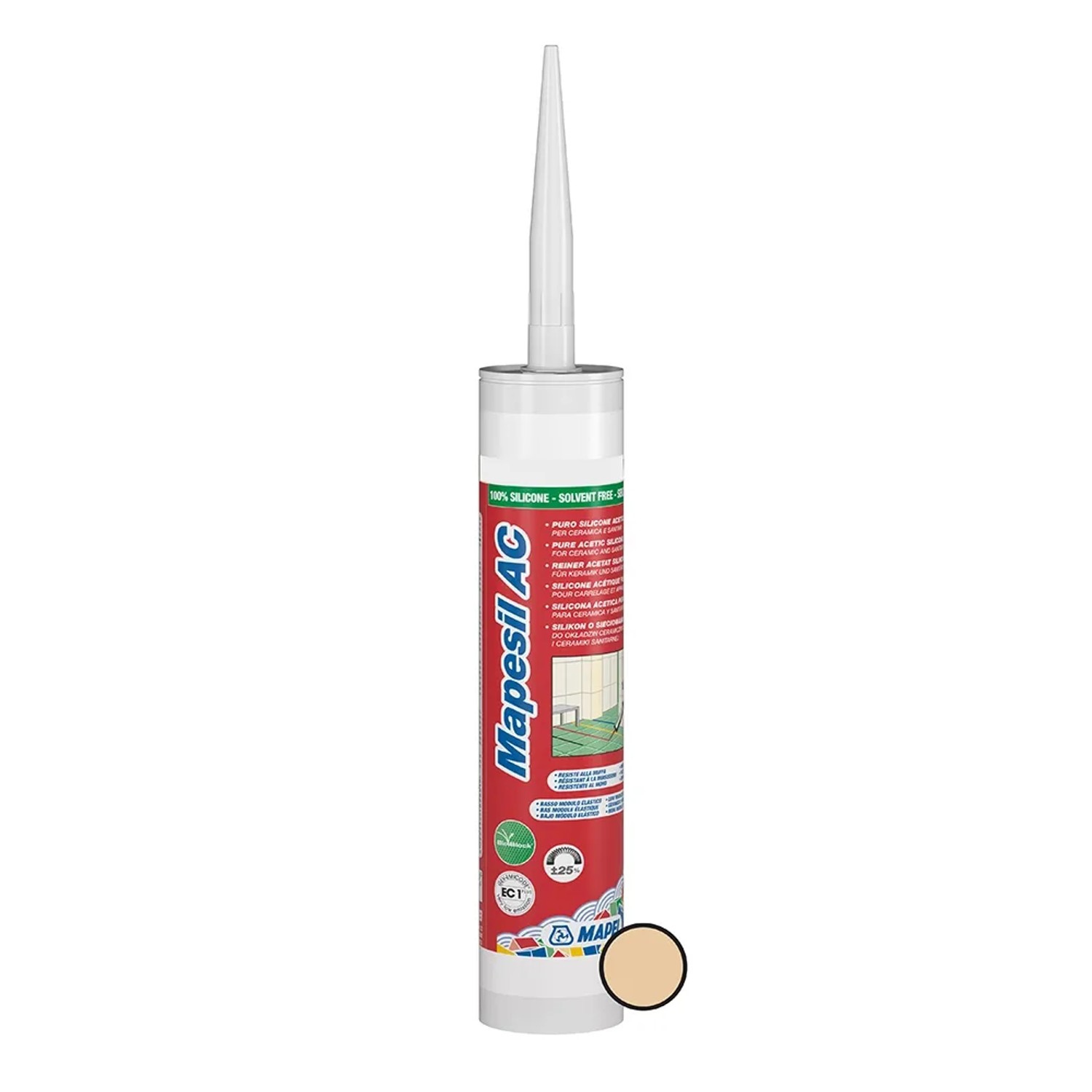E-shop Mapei Silikónový tesniaci tmel Mapesil AC 310 ml, 138 mandľová