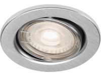 BRILONER Vstavané LED svietidlo hliník, GU10 5W 460lm 3000K pr. 86 x 70 mm, 1 ks