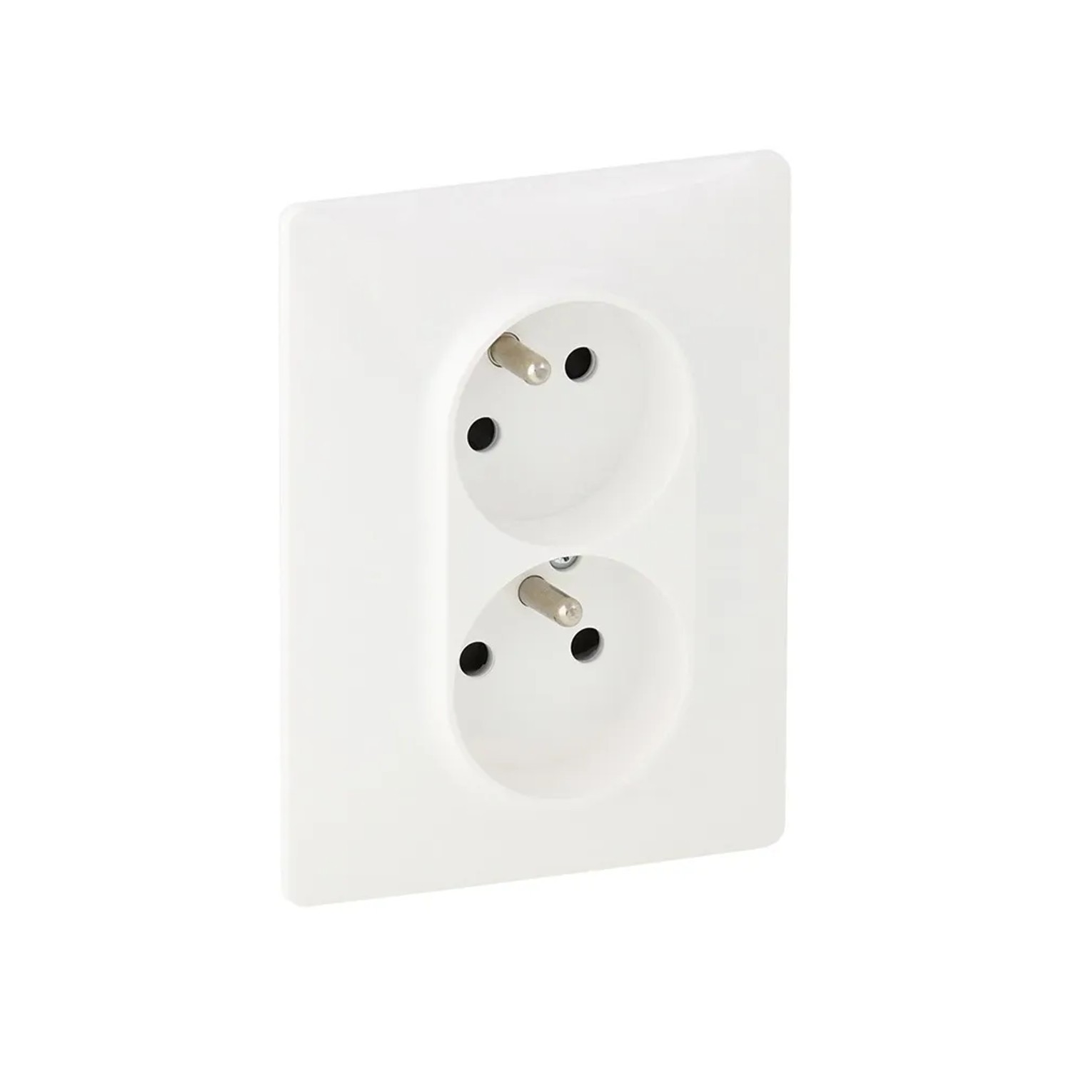 E-shop Legrand Dvojzásuvka Valena Life 2x2P + T, 16 A - 250 V, biela