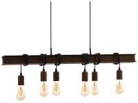 EGLO Stropné svietidlo To Wnshend so 6 svetelnými zdrojmi