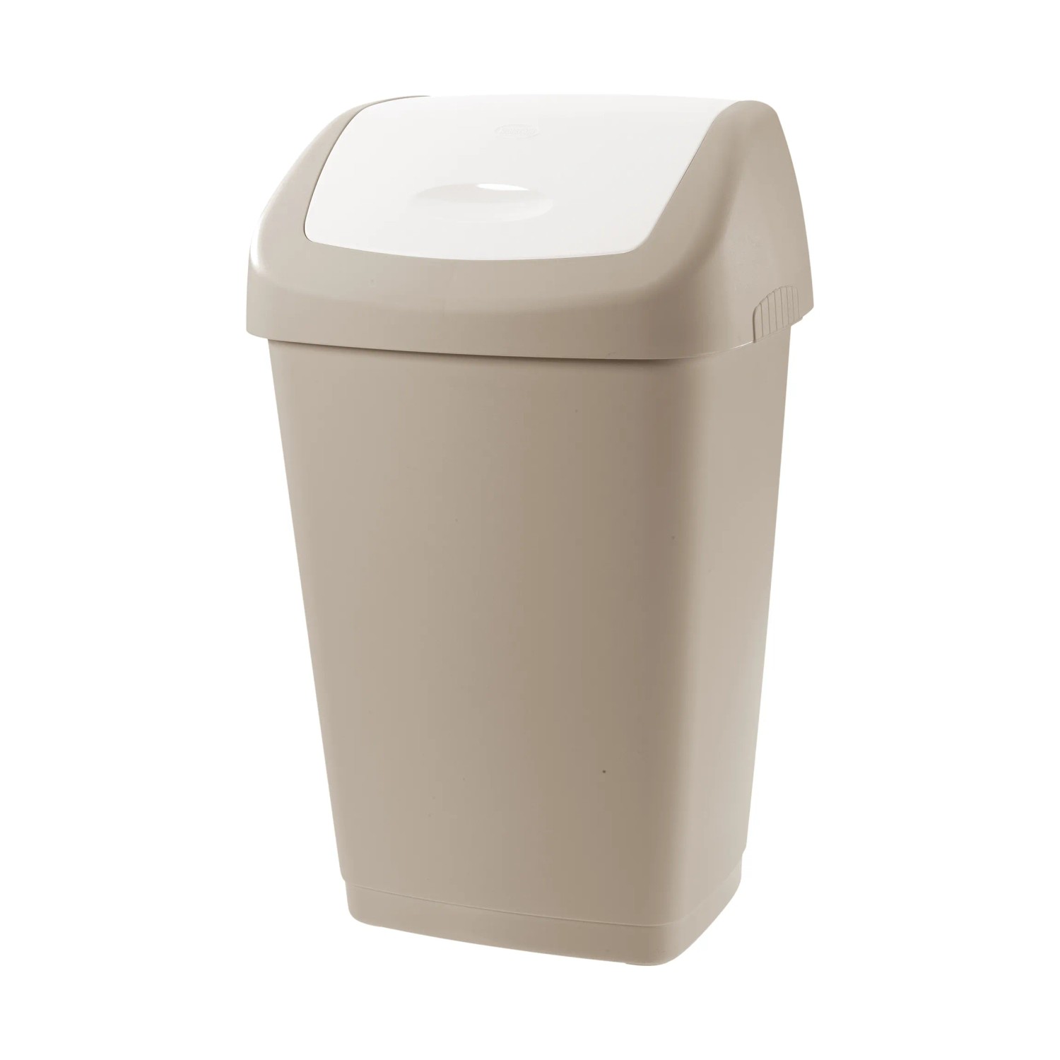 E-shop Tontarelli Odpadkový kôš AURORA Swing Bin sivohnedá/biela 19 x 23,5 x 39 cm 9 l