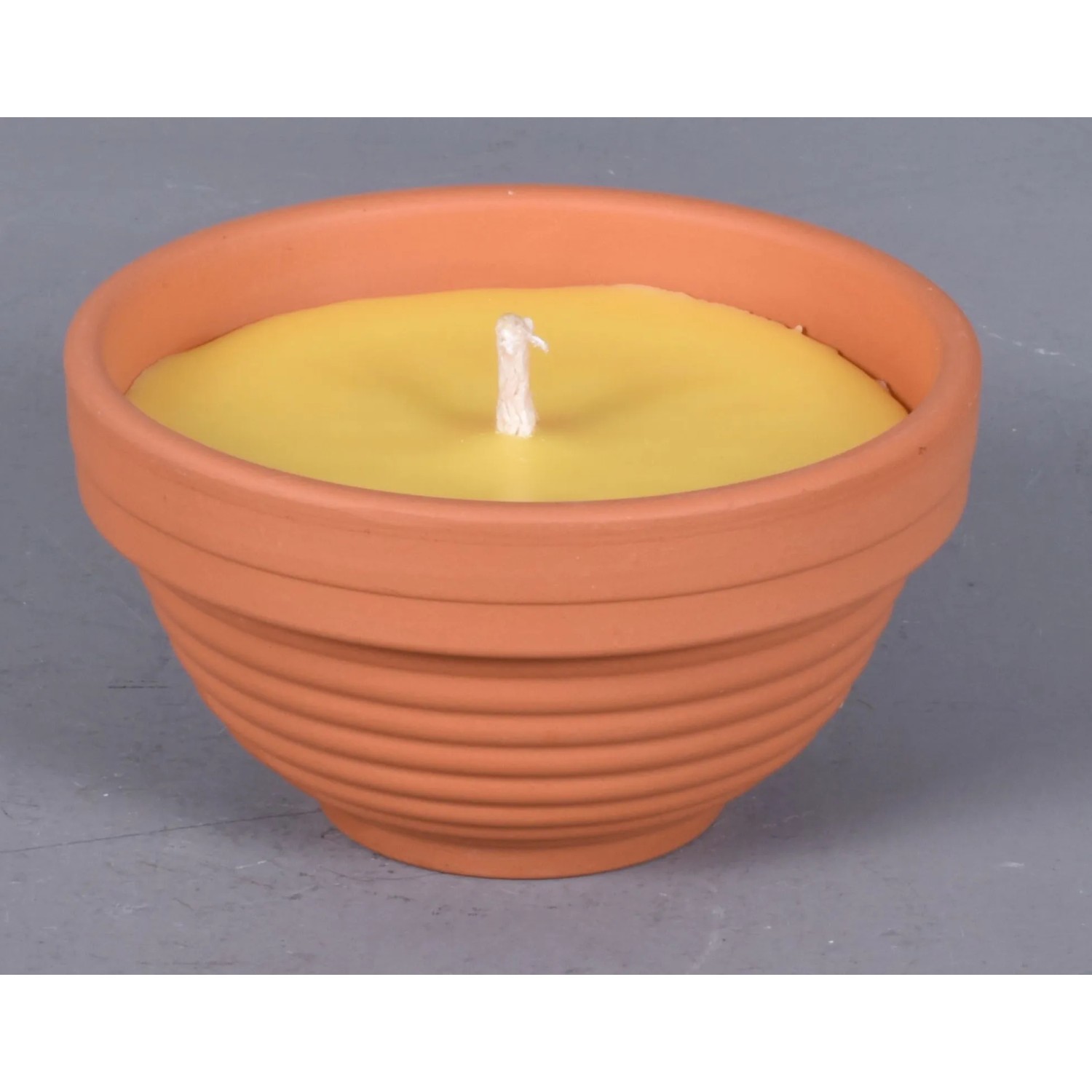 E-shop NOHEL GARDEN Sviečka proti hmyzu Citronella Flower terakota pr. 9 x 5 cm, 130 g