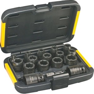 DeWALT Súprava pre rázové uťahovače 1/2", 17-dielna