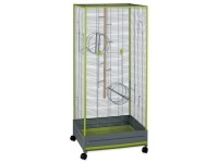 SMALL ANIMALS Klietka pre vtáky a veveričky KAMIL šedá/zelená 65 x 54 x 150 cm
