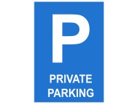 Tabuľka Private parking