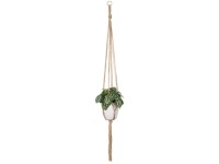 Makramé Záves na kvetináč jutový prírodný, 87 cm