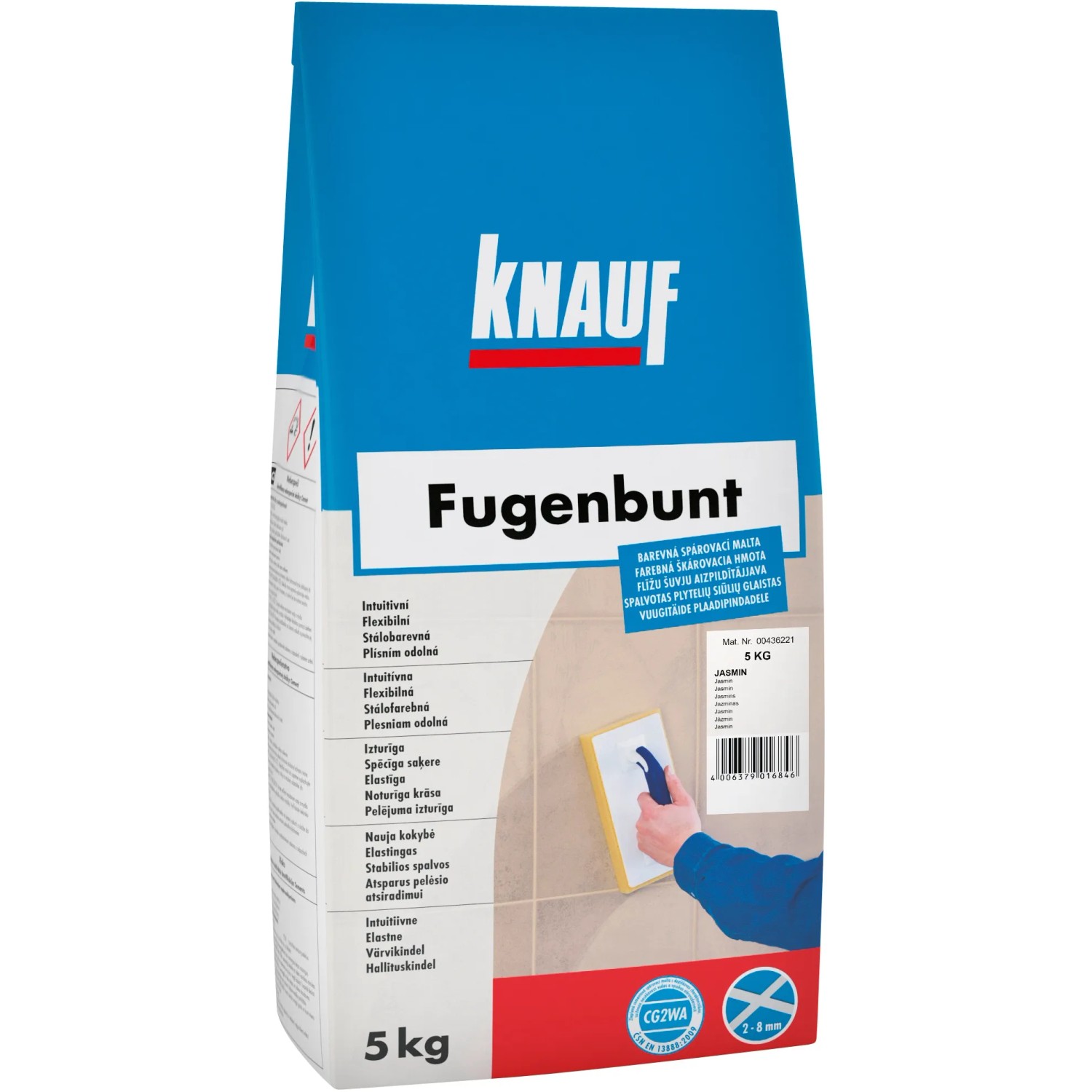 E-shop Knauf Škárovacia hmota Fugenbunt, Jasmine White, 5 kg