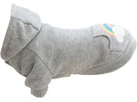 Trixie Mikina s kapucňou Rainbow Falls, svetlo sivá, veľ. XXS: 18 cm