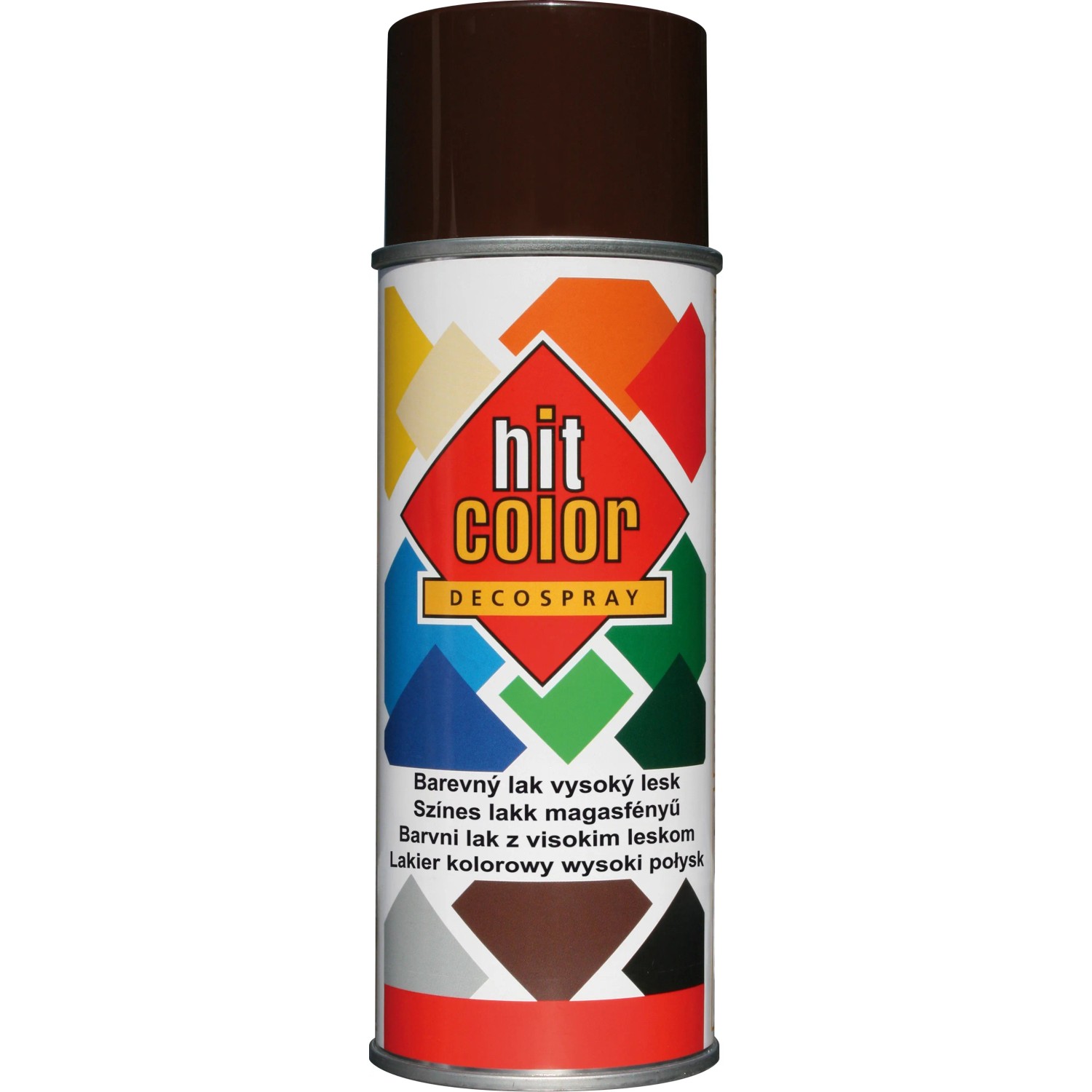 E-shop hitcolor Dekoratívny lak v spreji vysoký lesk RAL 8017 čokoládovo hnedý 400 ml