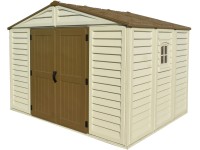 Duramax Plastový domček na náradie WoodBridge Plus, béžová, 309 x 239 cm