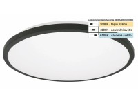 Top Light Kúpeľňové stropné LED svietidlo Onyx KS CCT 10W IP44 1000lm pr. 29 cm