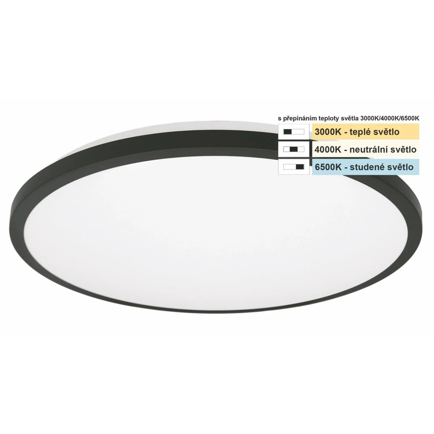 E-shop Top Light Kúpeľňové stropné LED svietidlo Onyx KS CCT 10W IP44 1000lm pr. 29 cm