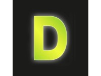 Conacord Reflexné domové písmeno D, žlté, 8 cm