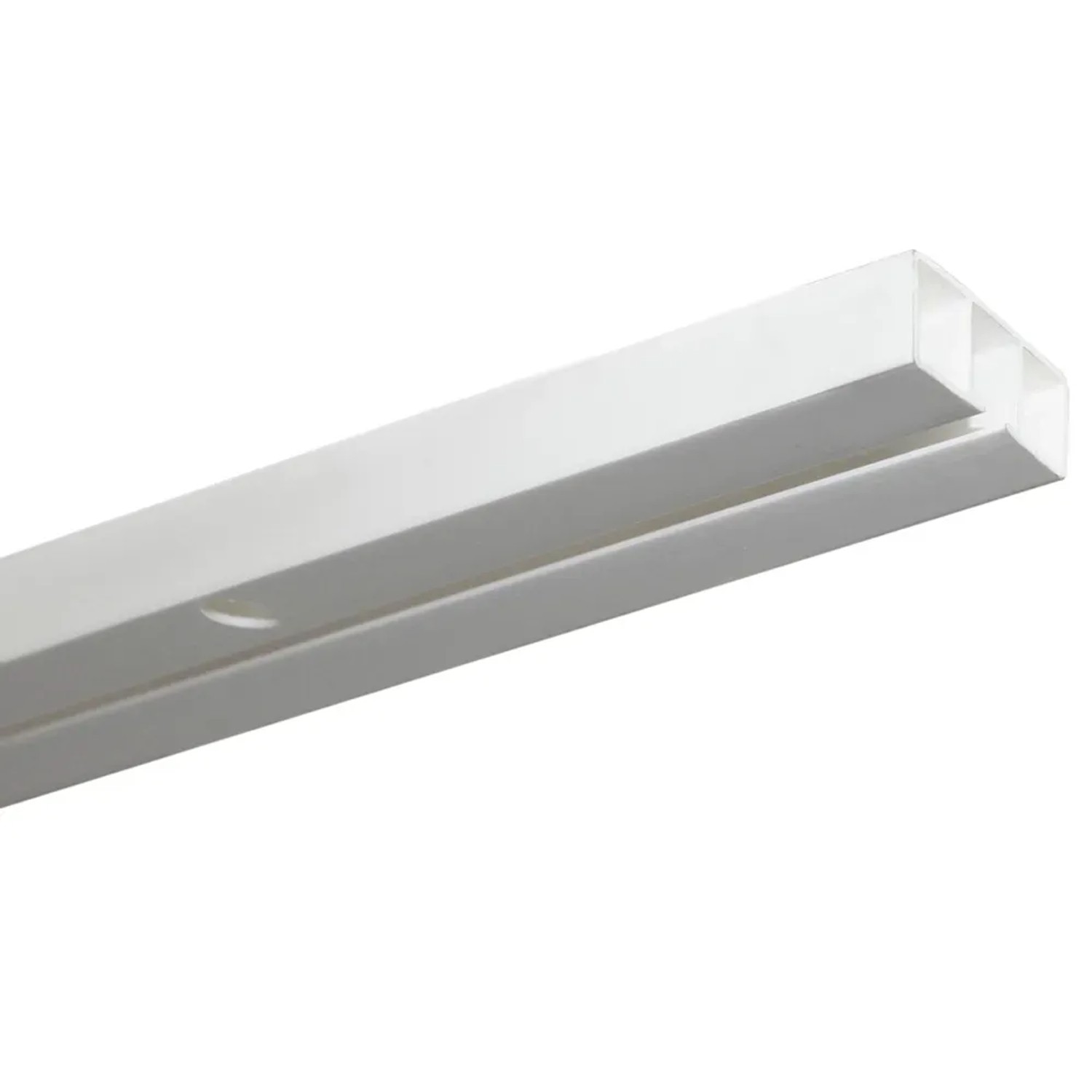 E-shop Gardinia Závesová lišta 1-drážková Slim Line biela 210 cm