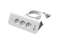 Predlžovací kábel USB A+2C s držiakom (34102)