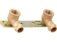 Lisovacia montážna jednotka červ. mosadz 100 mm, pr. 15 x 18,6 mm (Rp 1/2), 1 ks