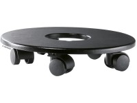 Lechuza Podstavec pod kvetináč s kolieskami Cubico 70, čierna, pr. 42 cm