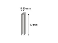 RON Spony stolárske 343/40 M, dĺžka 5,8 x 40 mm, 2700 ks
