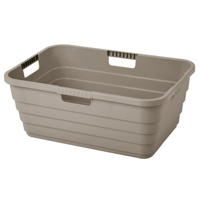 Tontarelli Kôš na čistú bielizeň MAYA sivohnedá, 55 x 38 x 22 cm, 32 l