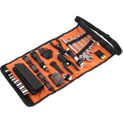 Black+Decker Zvinovacia taška s príslušenstvom autonáradia, 71-dielna A7144