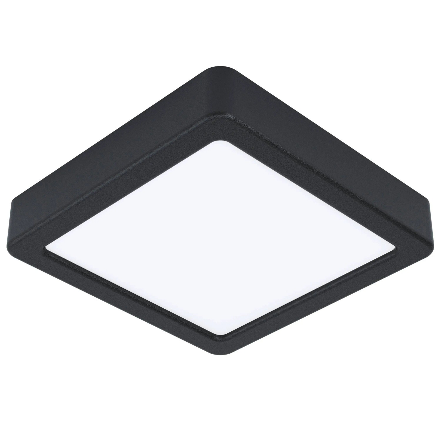 E-shop EGLO LED stropné svietidlo FUEVA 5 čierne 160 x 160 x 28 mm