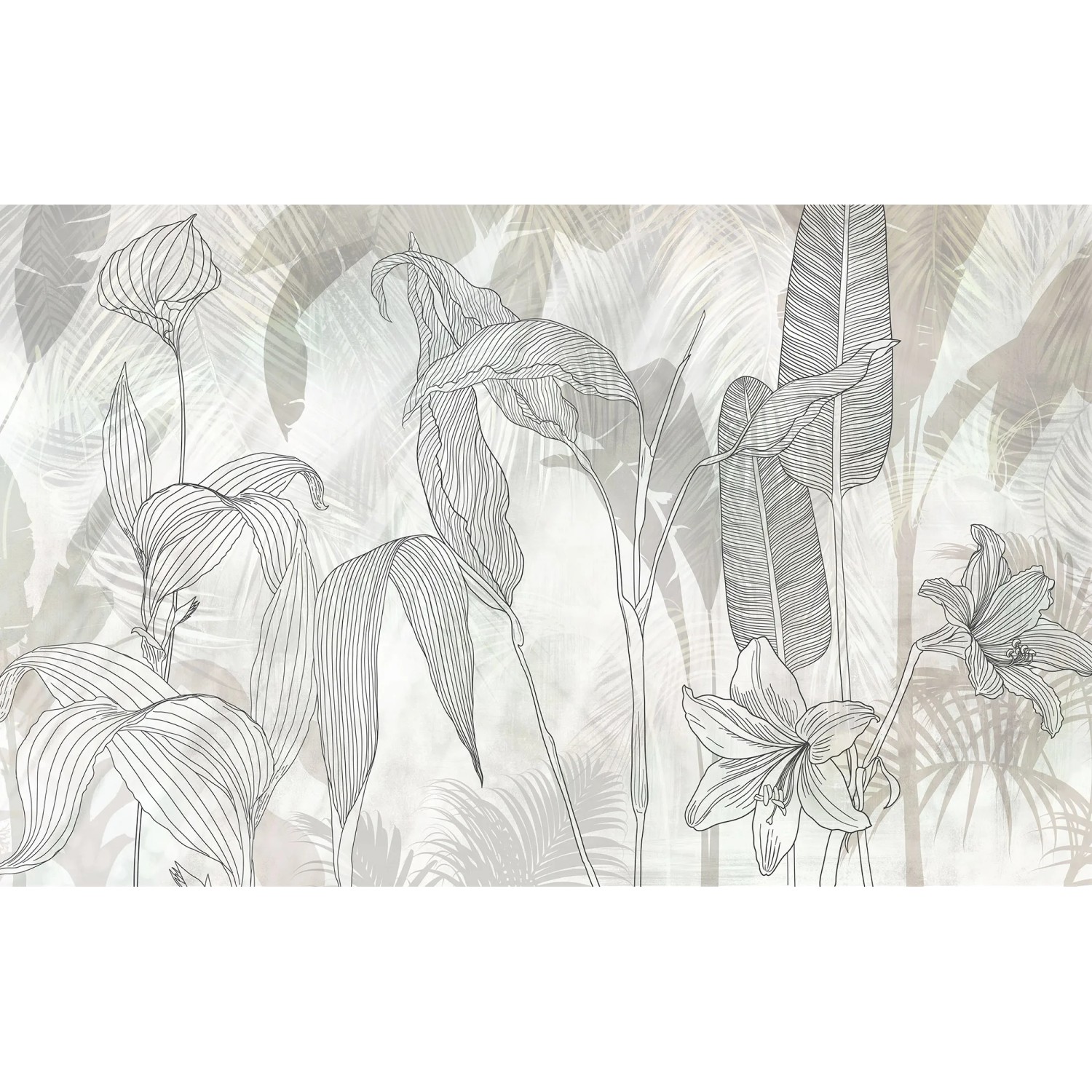 E-shop Komar Vliesová fototapeta Lined Lilies, 400 x 250 cm