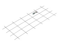 OBI Kovový špalier 150 x 60 cm hnedý