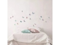 Crearreda Samolepiace dekorácie, akvarel - motýle, 2 hárky, 31 x 31 cm