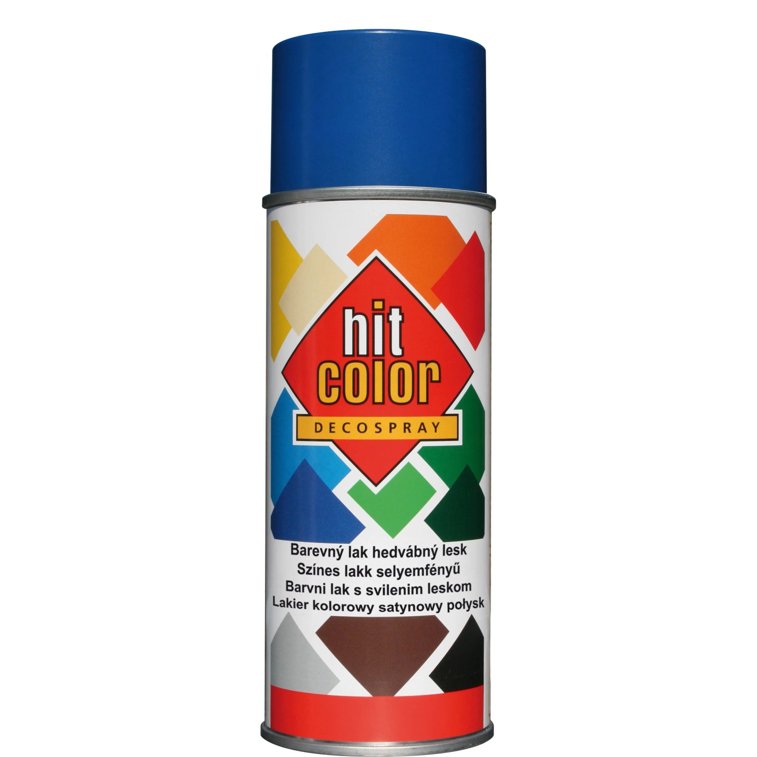 E-shop hitcolor Dekoratívny lak v spreji hodvábny lesk RAL 5010 enziánový modrý 400 ml