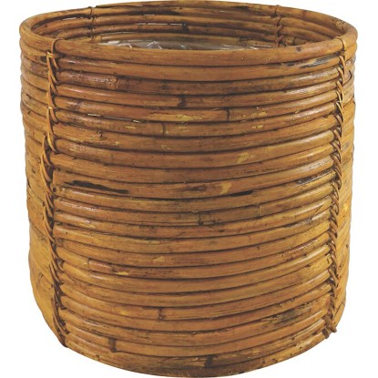 Kvetináč ratan hnedý 17 x 16 cm