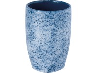 Téglik na zubné kefky Carrare keramický modrý Téglik na zubné kefky Carrare keramický modrý