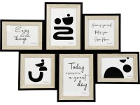 FALC Multirám v BOHO štýle na 6 fotiek, čierny, 10 x 15 cm