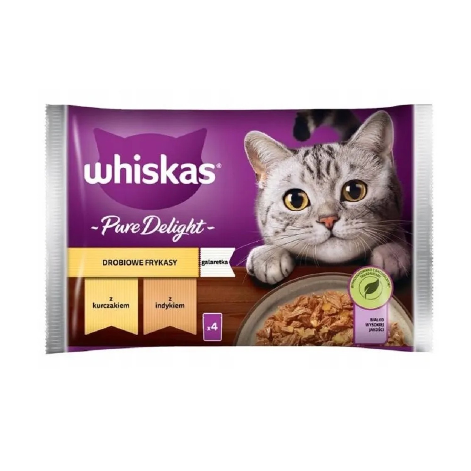 E-shop Whiskas Kapsičky pre mačky Pure Delight, 4 x 85 g