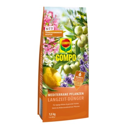 COMPO Hnojivo pre stredomorské rastliny s dlhodobým účinkom 1,5 kg
