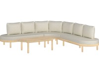 OBI Modulárna zostava záhradného nábytku Waldport agátové drevo/béžová 4dielna OBI Modulárna zostava záhradného nábytku Waldport agátové drevo/béžová 4dielna