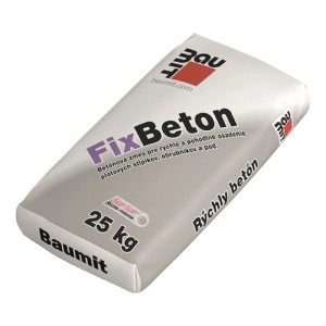 Vrece Baumit FixBeton rýchlotuhnúci betón, 25 kg.