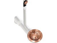 Helika Drezový výpust s prepadom AQF-001V-C, medený, pr. 114 mm