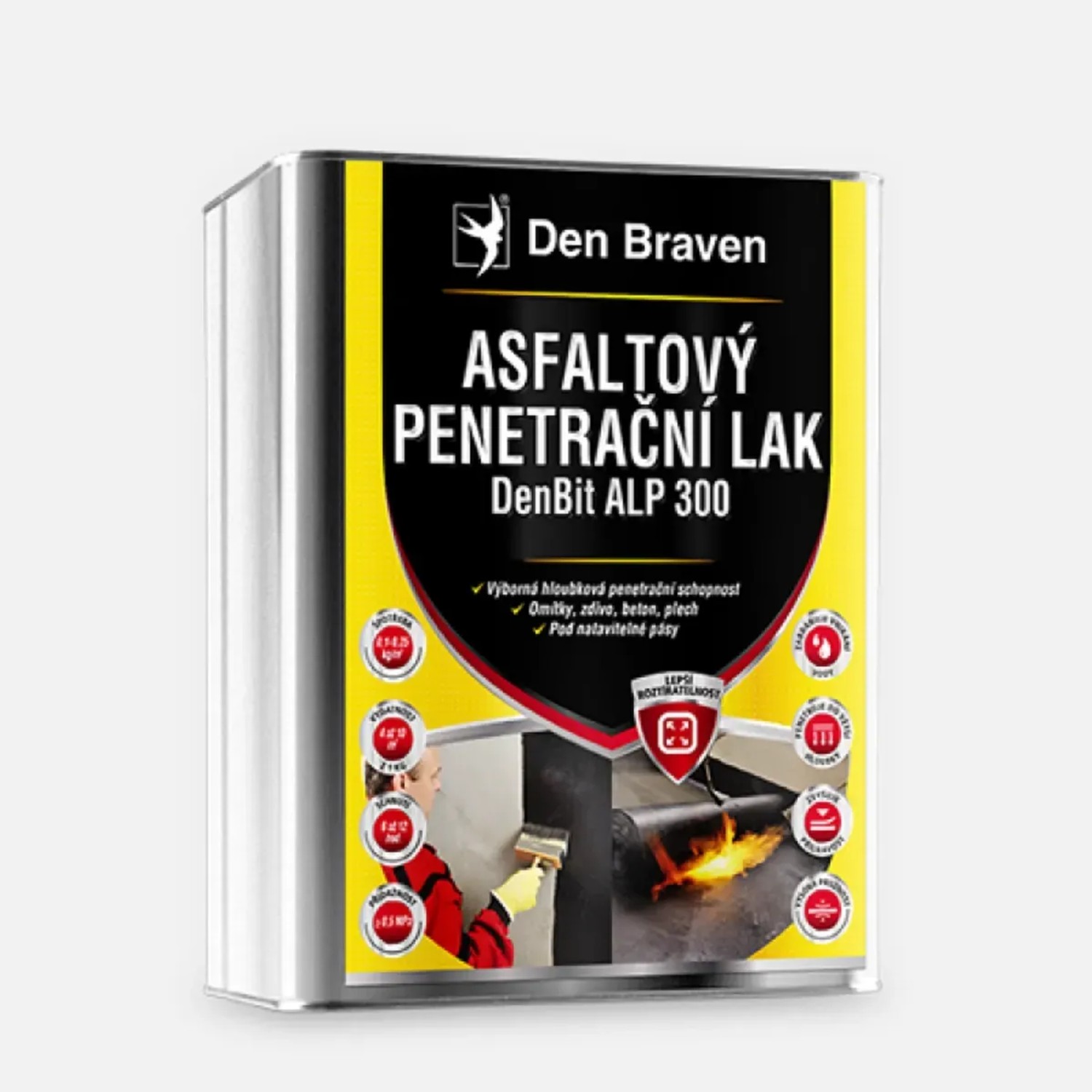 E-shop Asfaltový penetračný lak ALP300 - 4 kg DenBit FE kanister