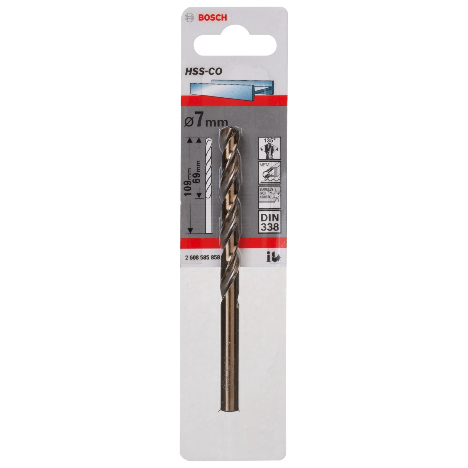 E-shop Bosch Vrták do kovu HSS-Co 7 x 69 x 109 mm