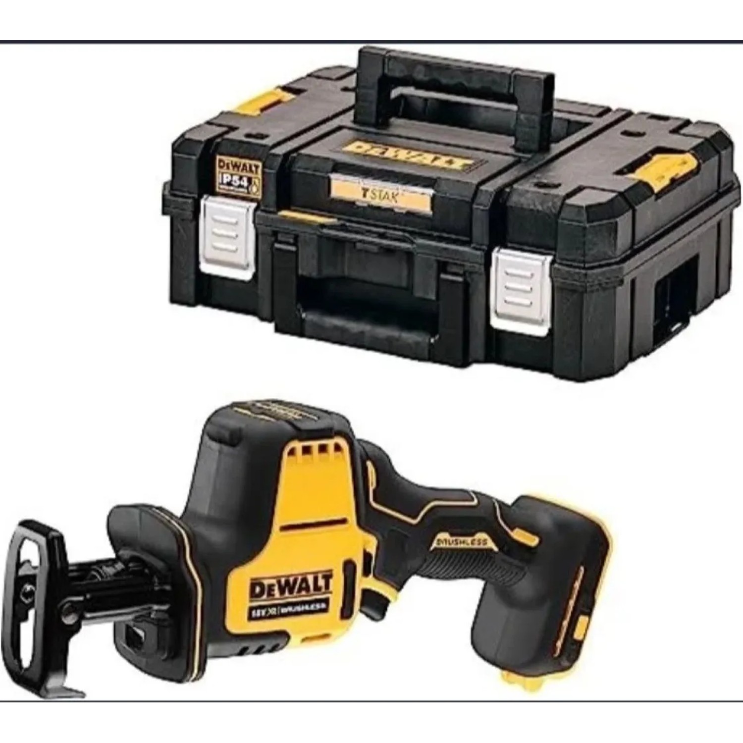 E-shop DeWALT 18V XR Aku bezuhlíková mečová píla DCS369NT-XJ Solo + kufor