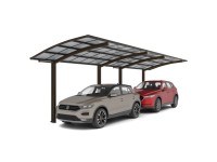 Ximax Alu prístrešok na 2 autá Portoforte Typ 60 Tandem hnedá 270 x 983 cm