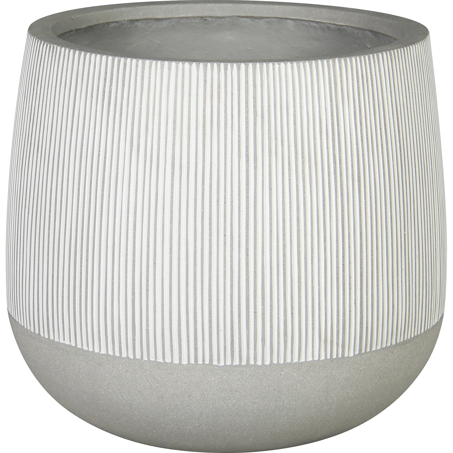 E-shop VLC Kvetináč Saillon ficonstone bielosivý pr. 27,5 x 25 cm