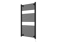 Azur Elektrický kúpeľňový radiátor Kitty Typ 1, 600 W, čierna, 120 x 60 cm