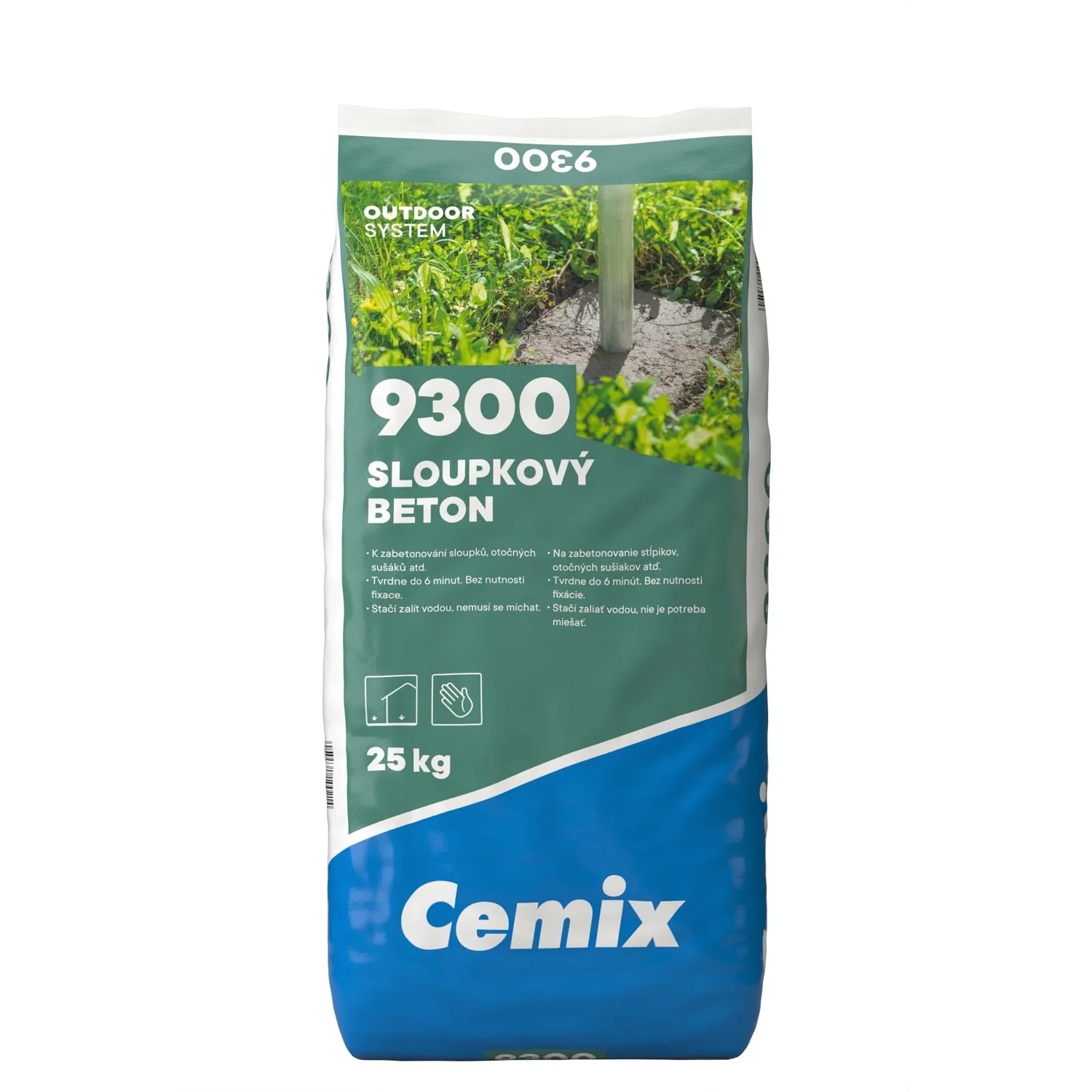 E-shop Cemix 9300 Stĺpikový betón 25 kg PE