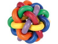Jollypaw Prepletaná loptička prírodná guma priemer 7 cm